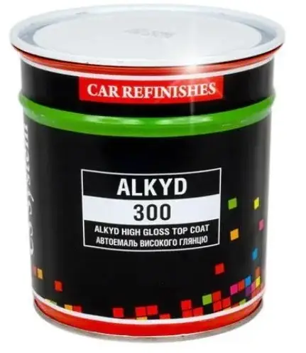Автоемаль алкідна Чорна Матова CS System Alkyd 300 0,8л
